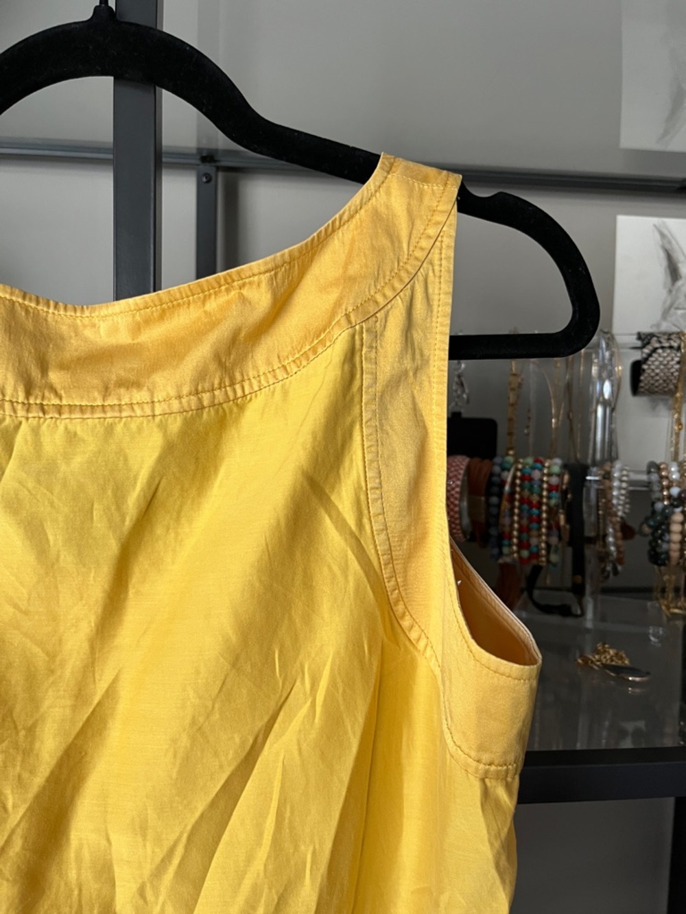 J. Jill Yellow Silk/Cotton Blend Tank - Picture 12 of 14